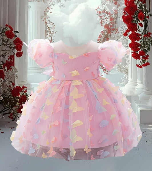 Baby Girl Party Dresses Toddler Colorful Butterfly Summer Clothes Girl –  Moms & Mini Mart