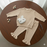 Baby Twist Knit Long Sleeve Top and  Two Piece