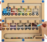 Wooden Magnetic Color Sorting and Counting Toy