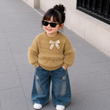 christmas girls sweater stylish girls' spring autumn winter mink