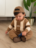 boys' autumn winter knitted sweater set pants casual outfit