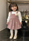 Baby Girl Dresses&nbsp;2pce with tides Spring and Autumn Floral Bear Girl Dresse 2pce&nbsp;