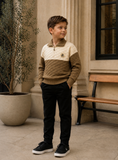 Baby  casual outdoor sports long sleeve hoodie olive