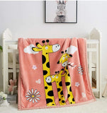 Flannel Blanket for Baby, Girls Boys Velvet Comfort Birth Swaddle Thick Double Layer Covers