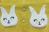 Baby Girl Cat Printed Sweater Mustard