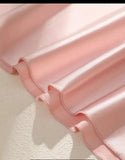 Pink Silk Babydoll With Thong