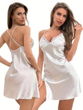 Sexy Silk Night Dress with Slit