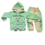 Warm & Stylish Hoodie Set for Kids Green