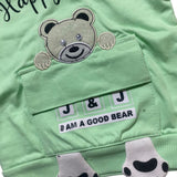 Warm & Stylish Hoodie Set for Kids Green