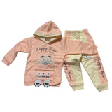 Warm & Stylish Hoodie Set for Kids Pink