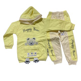 Warm & Stylish Hoodie Set for Kids Light Yellow