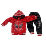 Warm & Stylish Hoodie Set for Kids Black & Red