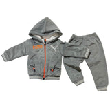 Warm & Stylish Hoodie Set for Kids Grey