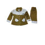 Baby Girl Fancy 2 Pcs Suite Brown