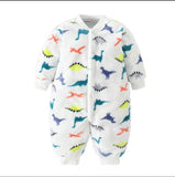 New Born Baby Romper White Multi