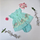 Merbaby 0 to 6 month Princess Newborn Baby Girl Infant Toddler Tulle Floral Embroidery
