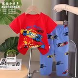 Pajamas Kids  Anna Elsa Sleepwear Children Cartoon Clothing Set Baby Long Sleeve Pijamas