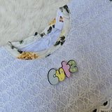 Infant Toddler Baby Girl Clothes Denim Jeans Outfits 2PCS Ruffle Floral Top + Ripped Denim Girls Pants Set 6M-4T, Multicolor,