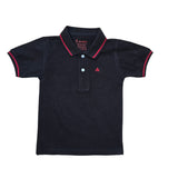 Buy WROGN YOUTH Boys Black Solid Polo Collar Regular Sleeves Pockets Pure Cotton Slim Fit T-shirt