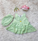 Trendy Partywear And Festive Design  Baby Girl Trendy Cotton Blend Top Skirt Set Top And