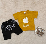 Baby clothes summer children's cartoon short sleeved set boys aged&nbsp; solid color T-shirt denim