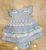 100% Cotton Summer Lolita Ball Gown for Infant Girls Kids Princess Pink Floral Lace Dress Children Design