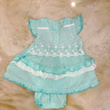 100% Cotton Summer Lolita Ball Gown for Infant Girls Kids Princess Pink Floral Lace Dress Children Design