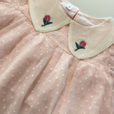 Toddler Baby Girls Crew Neck Short Sleeeve With Hair Band Flower Outfits Summer Dress