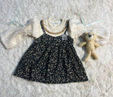 New Cute Leopard Print Baby Girl Dress For Spring And Autumn, Fake Two Long Sleeved Children'S Clothes (9 Months -3 Years Old)