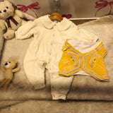 Baby Girls Clothes With koti&nbsp; Autumn Newborn Babe Double Layer Jumpsuit 0-2Y Cute Bow Peter Pan Collar Romper Sweet Infant Outwear