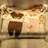 Cute Baby Girl Romper - Spring and Autumn British Style for Newborns