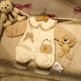 MILANCEL Baby Girls Clothes Autumn Newborn Babe Double Layer Jumpsuit 0-2Y Cute Bow Peter Pan Collar Romper Sweet Infant Outwear
