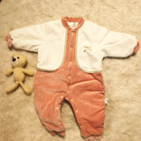 MILANCEL Baby Girls Clothes Autumn Newborn Babe Double Layer Jumpsuit 0-2Y Cute Bow Peter Pan Collar Romper Sweet Infant Outwear