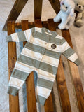 Baby  Winter Outfit - Teddy Bear Onesie with , Soft Non-Stretchy Romper for Newborns, Easy-diaper-change, Fall/Winter Clothing