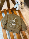 TBYFSJ Autumn & Winter Baby Jacket - Beige Vest with Zipper, Hooded Design, Casual Style for Boys and Girls, Polyester Filling, Fall Winter Clothing | Stylish Baby Jacket | Zippered Jacket