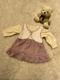 Girls Frock  Bow Detail Appliqué Dress - TrendyKid