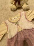 Girls Frock  Bow Detail Appliqué Dress - TrendyKid