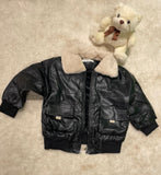 Jacket Tiger Children | Pu Leather Outwear Coats | Leather Jacket Kids - Winter Pu
