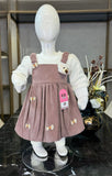 Baby Girl Dresses&nbsp;2pce with tides Spring and Autumn Floral Bear Girl Dresse 2pce&nbsp;