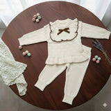 Moms Mini Mart  2pcs Baby Girls Fashion Knitted Sweater Set For