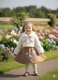 3pc girls christmas valentines day outfit toddler coat irregular ..