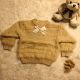 christmas girls sweater stylish girls' spring autumn winter mink