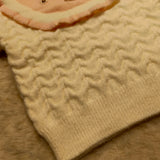 cable knit sweater jacket collar button