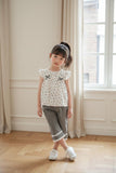 girls summer set fashionable flared pants crop top 2pcs .