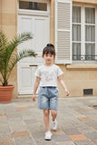 Girls Denim Shorts Summer Casual Loose Jeans Children