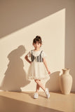 summer korean style girls dresses White Mesh princess dress ...