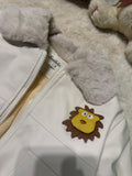 Kids Bunny Pocket Fur Collar Winter Jacket 2