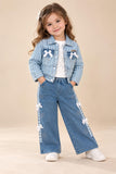 Premium Denim Style 3-Piece Set for Girls 💙✨