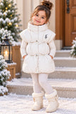 Premium Sparkle Puffer Jacket for Baby Girls – Black White