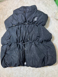 Premium Sparkle Puffer Jacket for Baby Girls – Black White